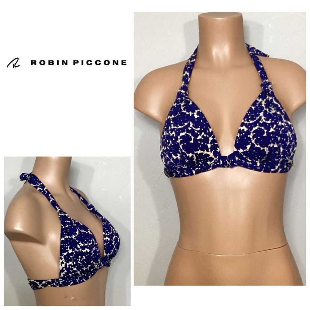 New. Robin Piccone navy and cream bikini. Retails $89